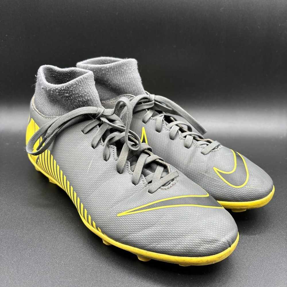 Nike Mercurial Superfly 6 Sneakers Men's 7 Soccer Cleats Grey Yellow AH7363-070